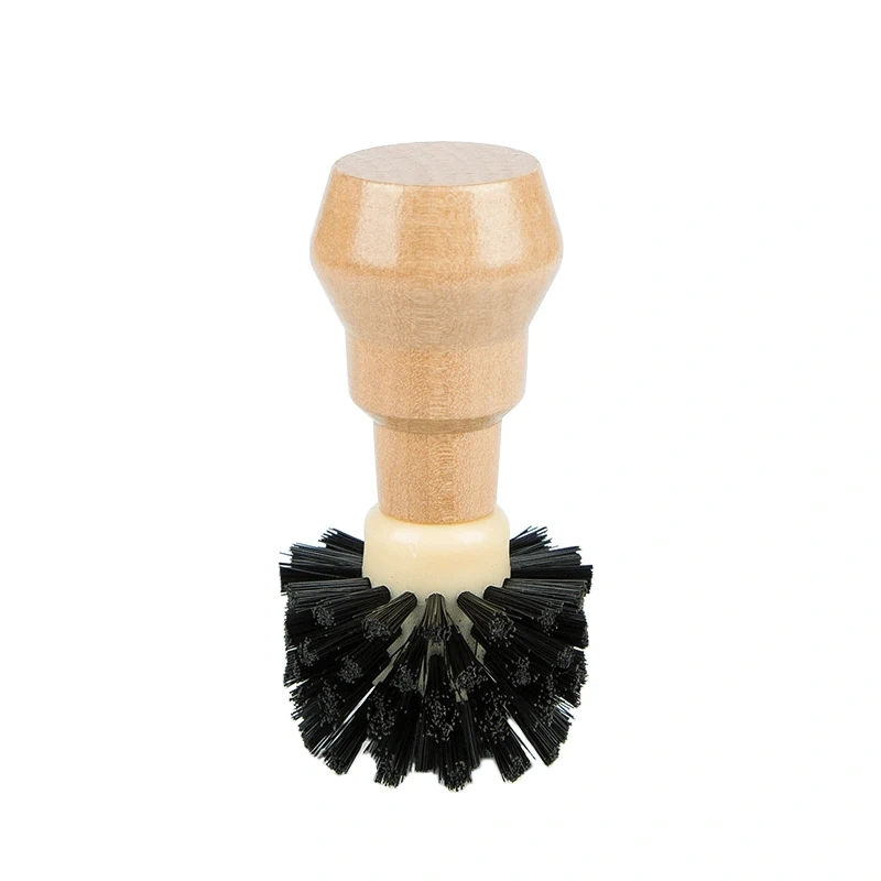 Portafilter Cleaning Brush Professional Barista Espresso Coffee Cleaning Brush Tool with Wooden Handle