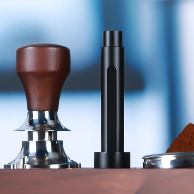 Shrinkable Portable Coffee Powder Stirring Needle 304 Stainless Steel Stainless Steel WDT Espresso Needle Distributor With Base