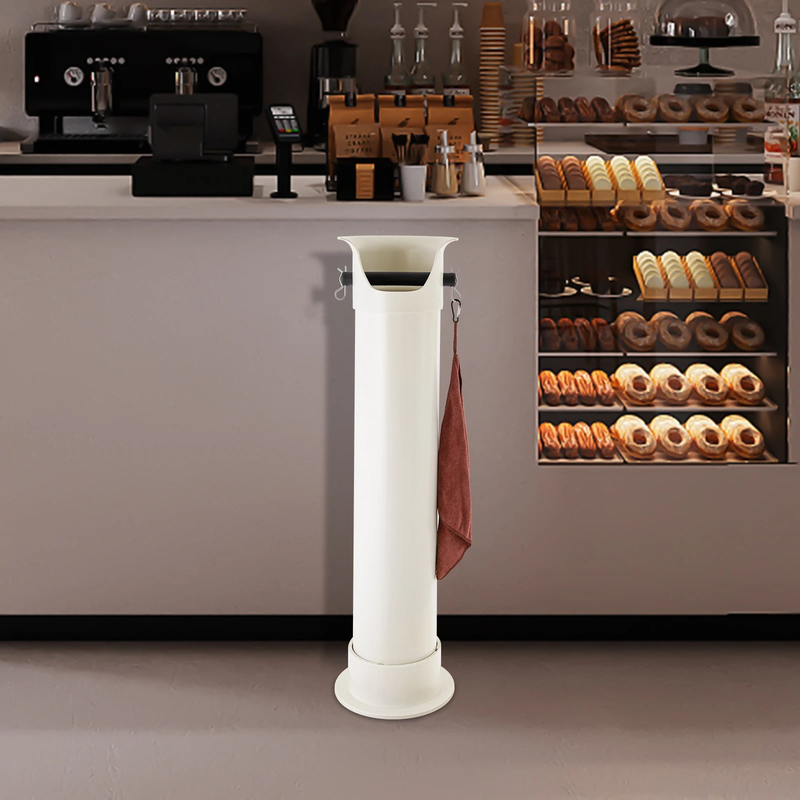Espresso  Commercial Coffee Knock Box for Barista 20 bags Towels Professional Coffee Bar Accessories
