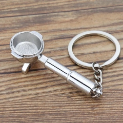 Creative Coffee Keychain Portable Coffee Machine Pitcher Keychain Coffee Handle Keychain Portable Coffeeware Accessories Gift