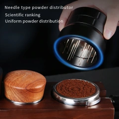 Black 304 Stainless Steel  22 Pccs Needle Professional Coffee Distributor Needle