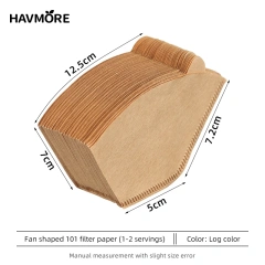 High Quality U-shaped Brown Portable Hand Brewed Drip Coffee Filter Paper