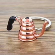 Creative Coffee Keychain Portable Coffee Machine Pitcher Keychain Coffee Handle Keychain Portable Coffeeware Accessories Gift