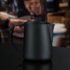 350/600ML Milk Jug Pull Flower Cup for Coffee Cappuccino Milk Steaming Frothing Pitcher Stainless Steel Non-Stick Milk Pot