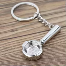 Creative Coffee Keychain Portable Coffee Machine Pitcher Keychain Coffee Handle Keychain Portable Coffeeware Accessories Gift