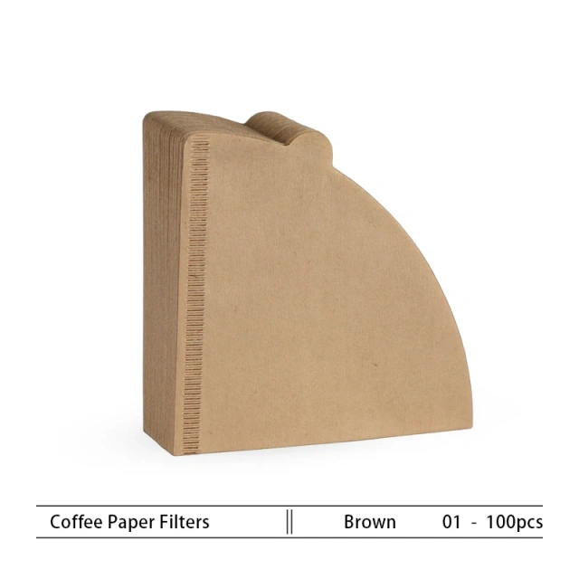Wood Pulp V60 02 Cone Filter Barista Pour Over 2-4 Cups Natural Drip  Coffee Paper Filters Makers