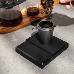 Led 2kg 0.1g Weighing Coffee Scale Kitchen Scale Portable Electronic Digital Coffee Scale With Timer Silicone Pad
