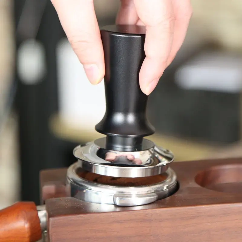 Calibrated Espresso Coffee Tamper 30lb Spring Loaded Elastic Coffee Tamper Aluminum Stainless Steel Coffee Powder Hammer