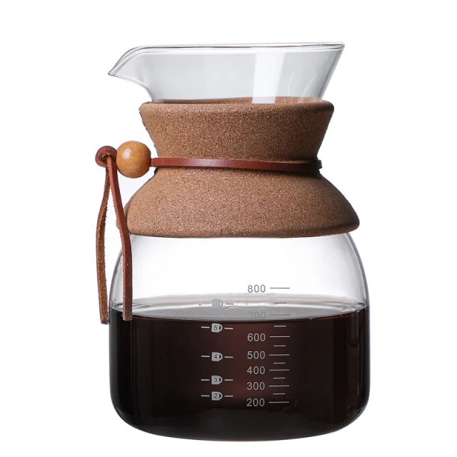 Drip Glass Coffee Maker Pour Over Coffee Sharing Pot With high borosilicate glass