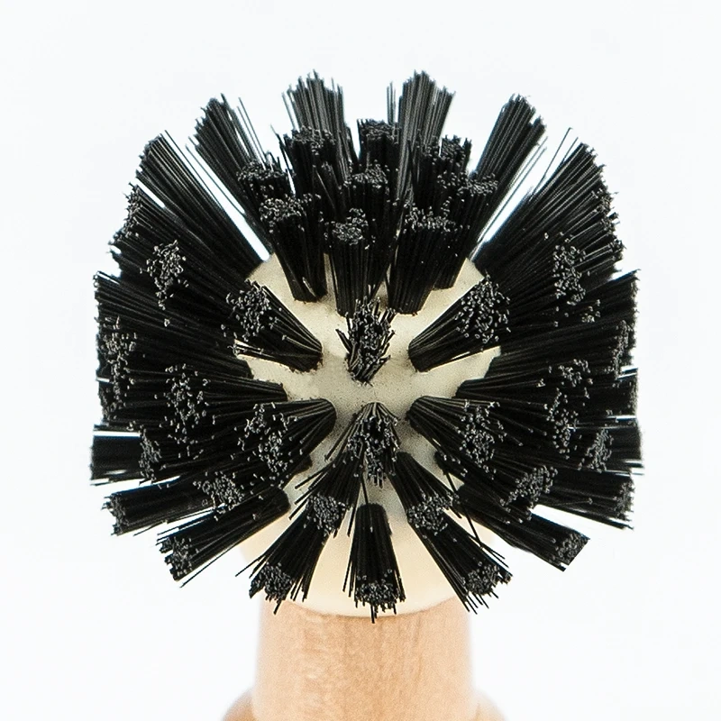 Portafilter Cleaning Brush Professional Barista Espresso Coffee Cleaning Brush Tool with Wooden Handle