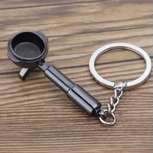 Creative Coffee Keychain Portable Coffee Machine Pitcher Keychain Coffee Handle Keychain Portable Coffeeware Accessories Gift