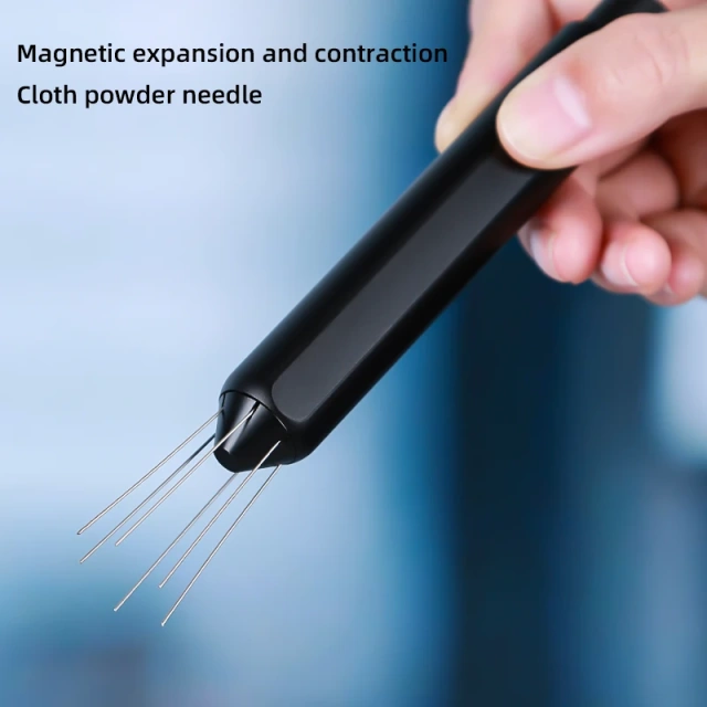 Shrinkable Portable Coffee Powder Stirring Needle 304 Stainless Steel Stainless Steel WDT Espresso Needle Distributor With Base