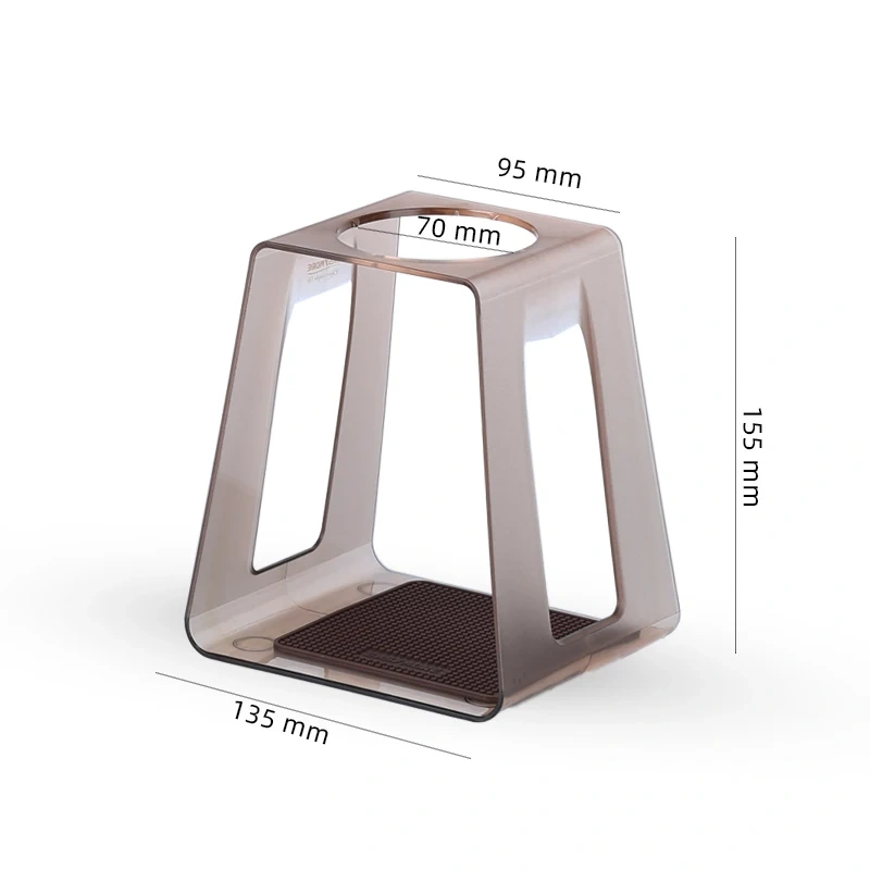 Outdoor Stainless Steel Coffee Filter Dripper Holder Reusable household Metal Coffee Filter Dripper Station
