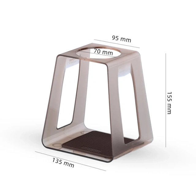 Outdoor Stainless Steel Coffee Filter Dripper Holder Reusable household Metal Coffee Filter Dripper Station