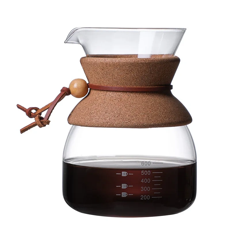 Drip Glass Coffee Maker Pour Over Coffee Sharing Pot With high borosilicate glass