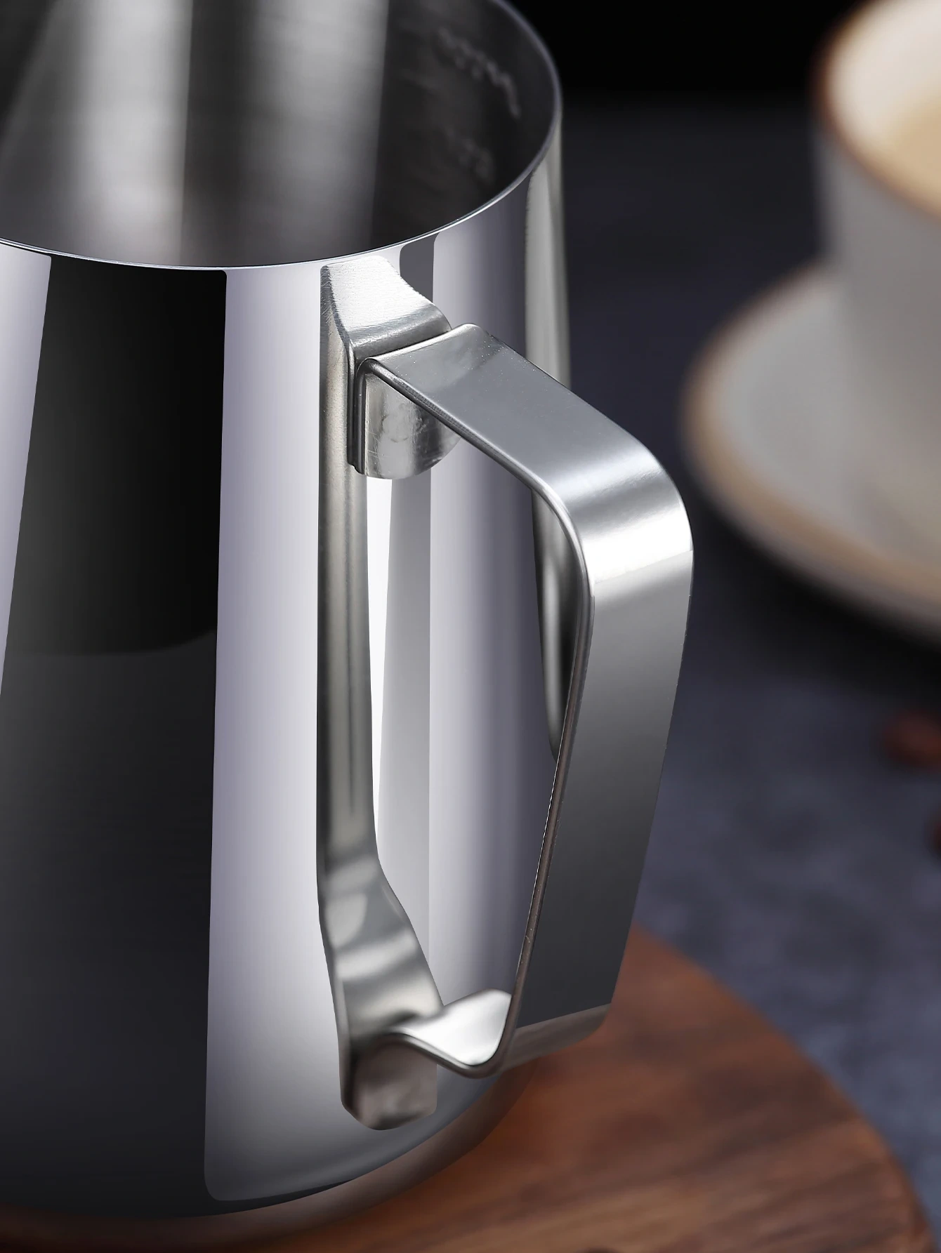 Stainless Steel Milk Frother Jug With Scale Espresso Coffee Milk Frothing For Kitchen Coffee Accessories