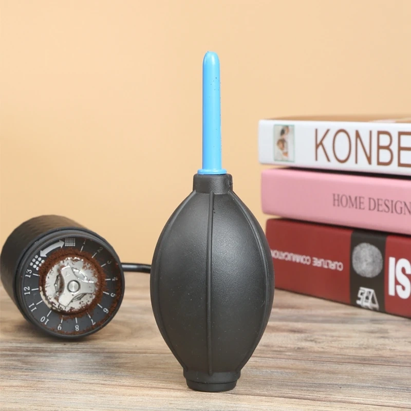 Coffee grinder powder cleaning air blowing hand crank bean grinder double head telescopic cleaning tool for dust removal