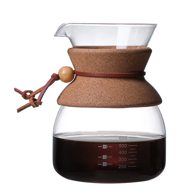 Drip Glass Coffee Maker Pour Over Coffee Sharing Pot With high borosilicate glass