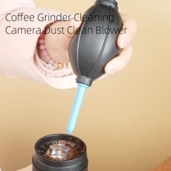 Coffee grinder powder cleaning air blowing hand crank bean grinder double head telescopic cleaning tool for dust removal