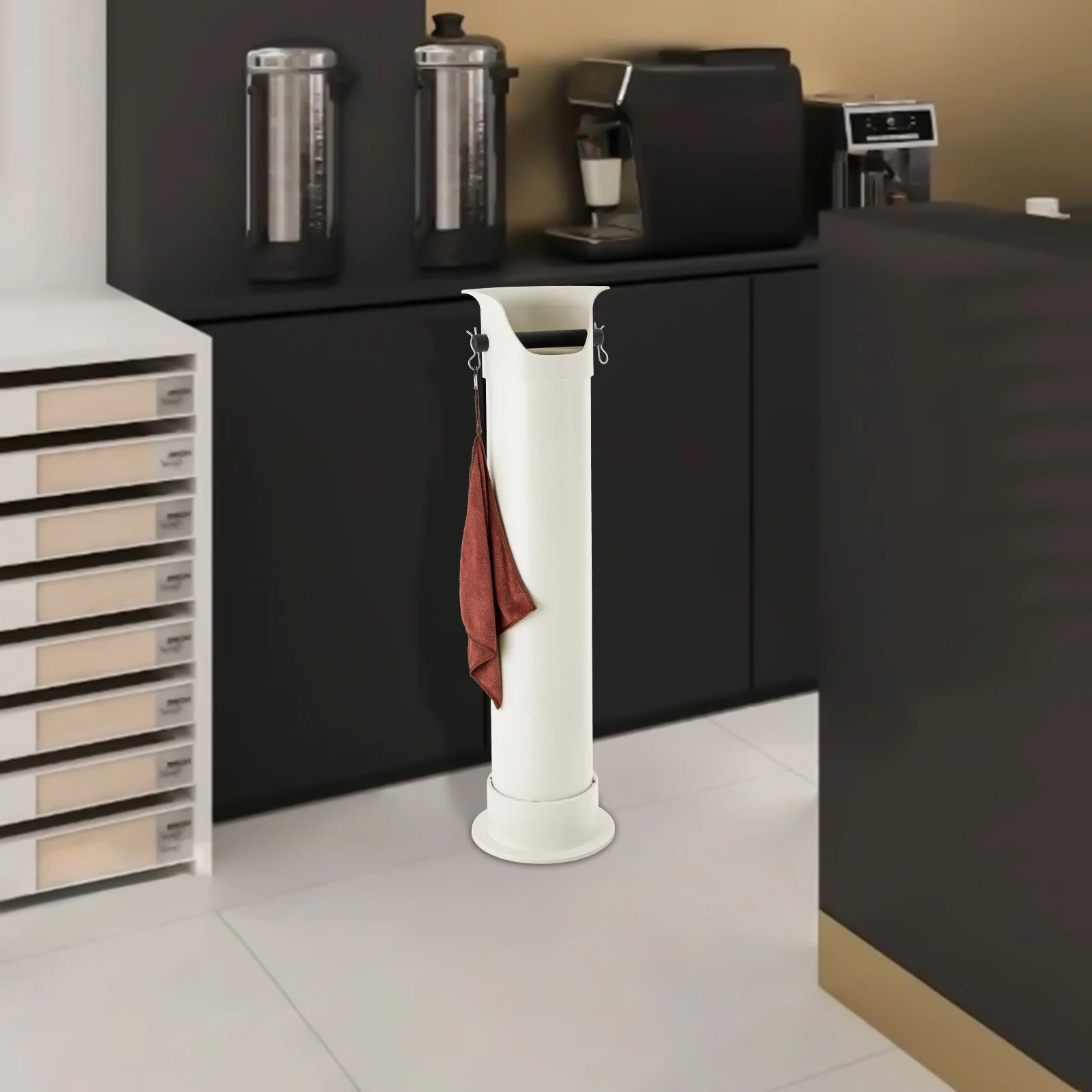 Espresso  Commercial Coffee Knock Box for Barista 20 bags Towels Professional Coffee Bar Accessories