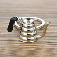 Creative Coffee Keychain Portable Coffee Machine Pitcher Keychain Coffee Handle Keychain Portable Coffeeware Accessories Gift