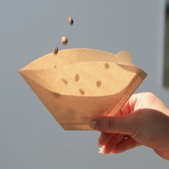 High Quality U-shaped Brown Portable Hand Brewed Drip Coffee Filter Paper