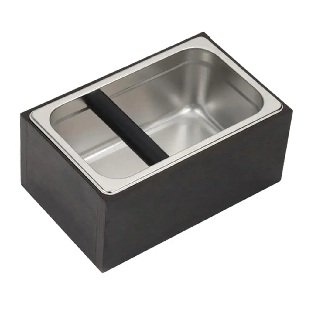 Espresso Coffee Knock Box Detachable Coffee Grounds Container Box with Handle Coffee