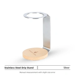 Outdoor Stainless Steel Coffee Filter Dripper Holder Reusable household Metal Coffee Filter Dripper Station