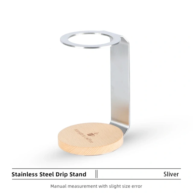 Outdoor Stainless Steel Coffee Filter Dripper Holder Reusable household Metal Coffee Filter Dripper Station