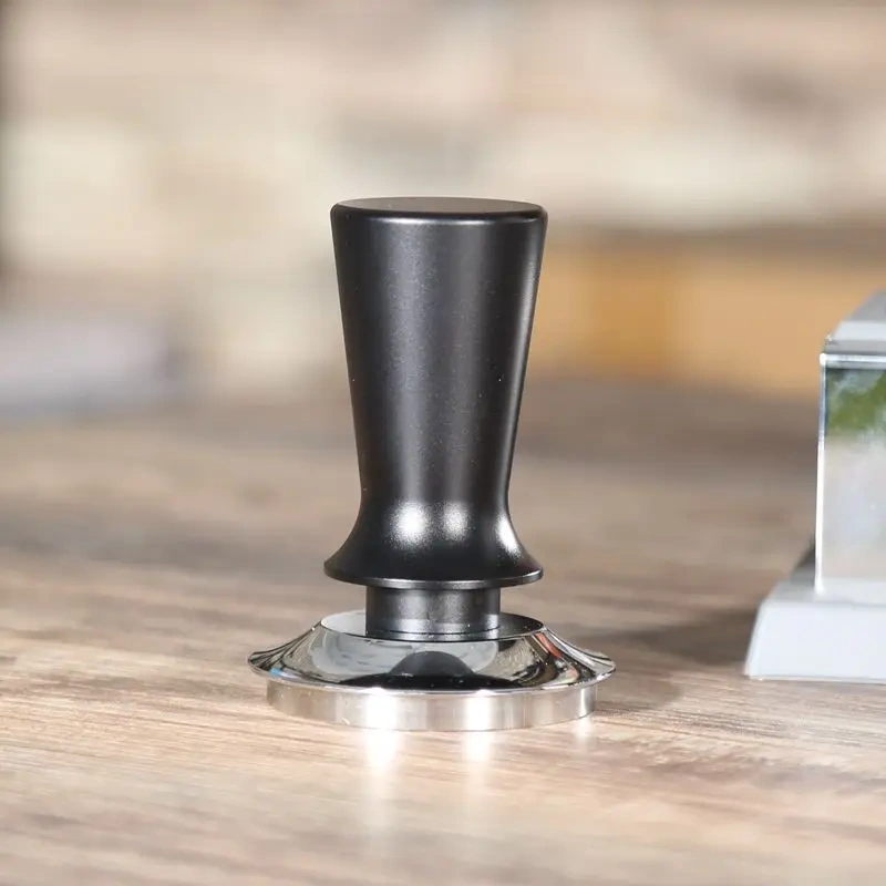 Calibrated Espresso Coffee Tamper 30lb Spring Loaded Elastic Coffee Tamper Aluminum Stainless Steel Coffee Powder Hammer