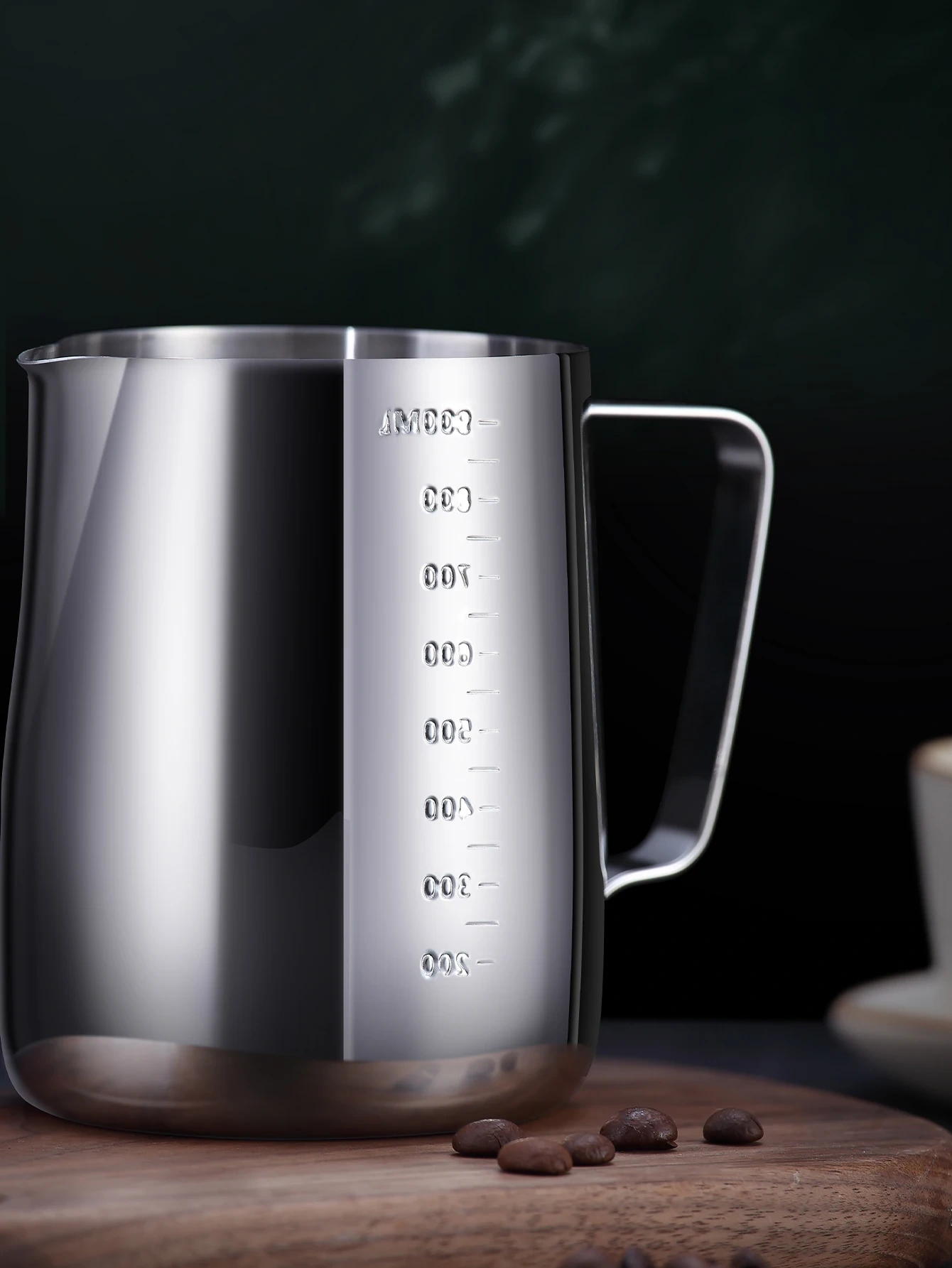 Stainless Steel Milk Frother Jug With Scale Espresso Coffee Milk Frothing For Kitchen Coffee Accessories