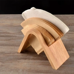 Wooden Coffee Filter Holder Hand Drip Coffee Filter Paper Dispenser Storage  Box
