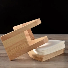 Wooden Coffee Filter Holder Hand Drip Coffee Filter Paper Dispenser Storage  Box