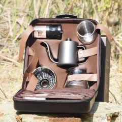 Upgraded Design TS05 Coffee Bag Black Coffee Set & Tea Sets for Camping Travel