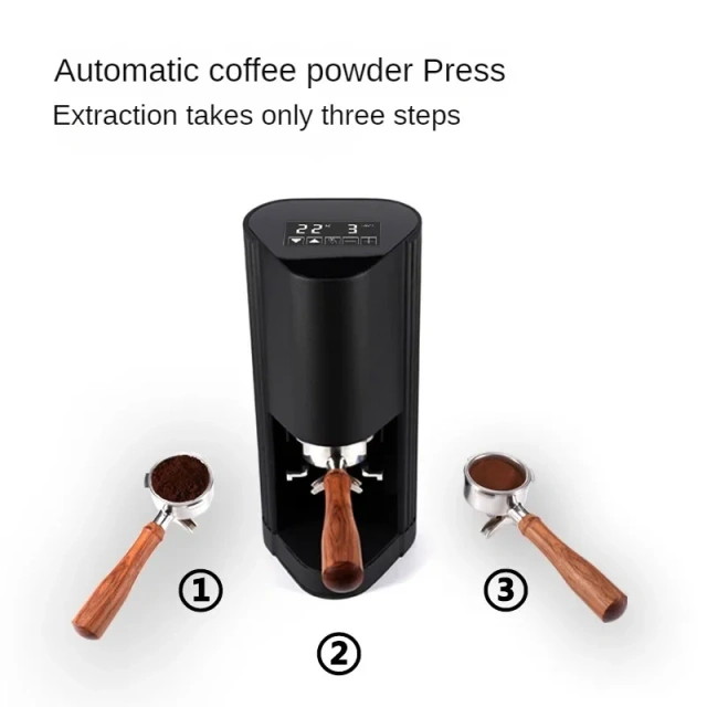 58 58.35 58.5mm Flat or Ripple Automatic Coffee Tamper Touchscreen Espresso Tamper 58mm Electric Tamper Adjustable 110-240V Tamp