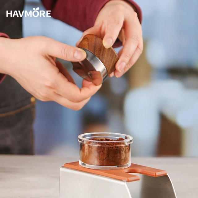 58.5mm Clear Powder Bowl Transparent Tamping Distribution Observation Basket Gravity Distributor Cup Coffee Brewing Accessories