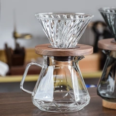 Coffee Obsidian Diamond Hand-brewed Coffee Sharing Pot Filter Cup Cloud Hand-brewed Coffee Pot Set