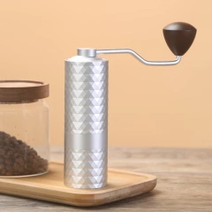 WDT CNC Professional Manual Aluminum Alloy Diamond Adjustable 420 Stainless Steel Conical Burr Coffee Bean Grinder Mill