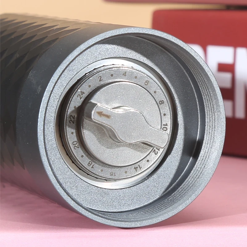 WDT CNC Professional Manual Aluminum Alloy Diamond Adjustable 420 Stainless Steel Conical Burr Coffee Bean Grinder Mill