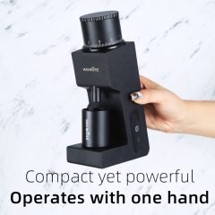 HAVMORE Portable Electric Coffee Grinder - Rechargeable, Cordless for Traveling, Camping, Office - 38 Adjustable Grind Settings, Stainless Steel Burr Mill