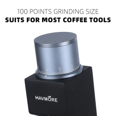 HAVMORE Portable Electric Coffee Grinder - Rechargeable, Cordless for Traveling, Camping, Office - 38 Adjustable Grind Settings, Stainless Steel Burr Mill