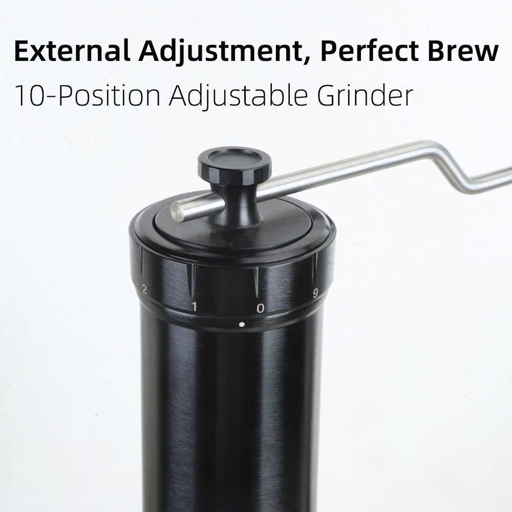 Manual Coffee Grinder with CNC Stainless Steel Conical Burr,Hand Coffee Grinder for Home Use,Internal Adjustable Setting with 30g Capacity