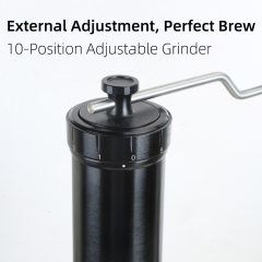 Manual Coffee Grinder with CNC Stainless Steel Conical Burr,Hand Coffee Grinder for Home Use,Internal Adjustable Setting with 30g Capacity