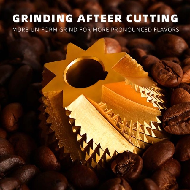 HAVMORE CNC 50 MM Conical Burr Titanium Coated Manual COFFEE Grinder Precision, Performance & Premium Design