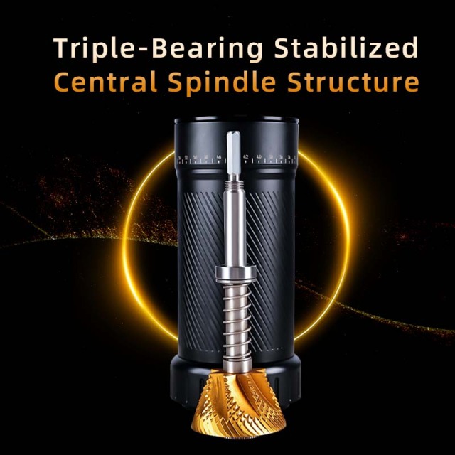 HAVMORE CNC 50 MM Conical Burr Titanium Coated Manual COFFEE Grinder Precision, Performance & Premium Design