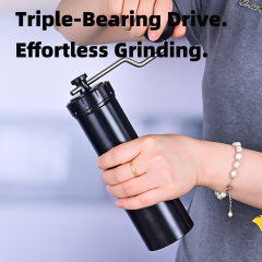 Manual Coffee Grinder with CNC Stainless Steel Conical Burr,Hand Coffee Grinder for Home Use,Internal Adjustable Setting with 30g Capacity