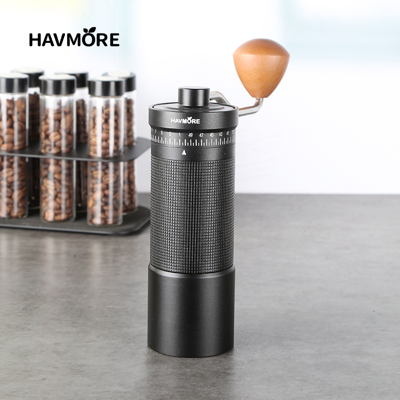 Havmore Household CNC 38MM 5 PINS  Stainless Steel Burr Hand Grinder