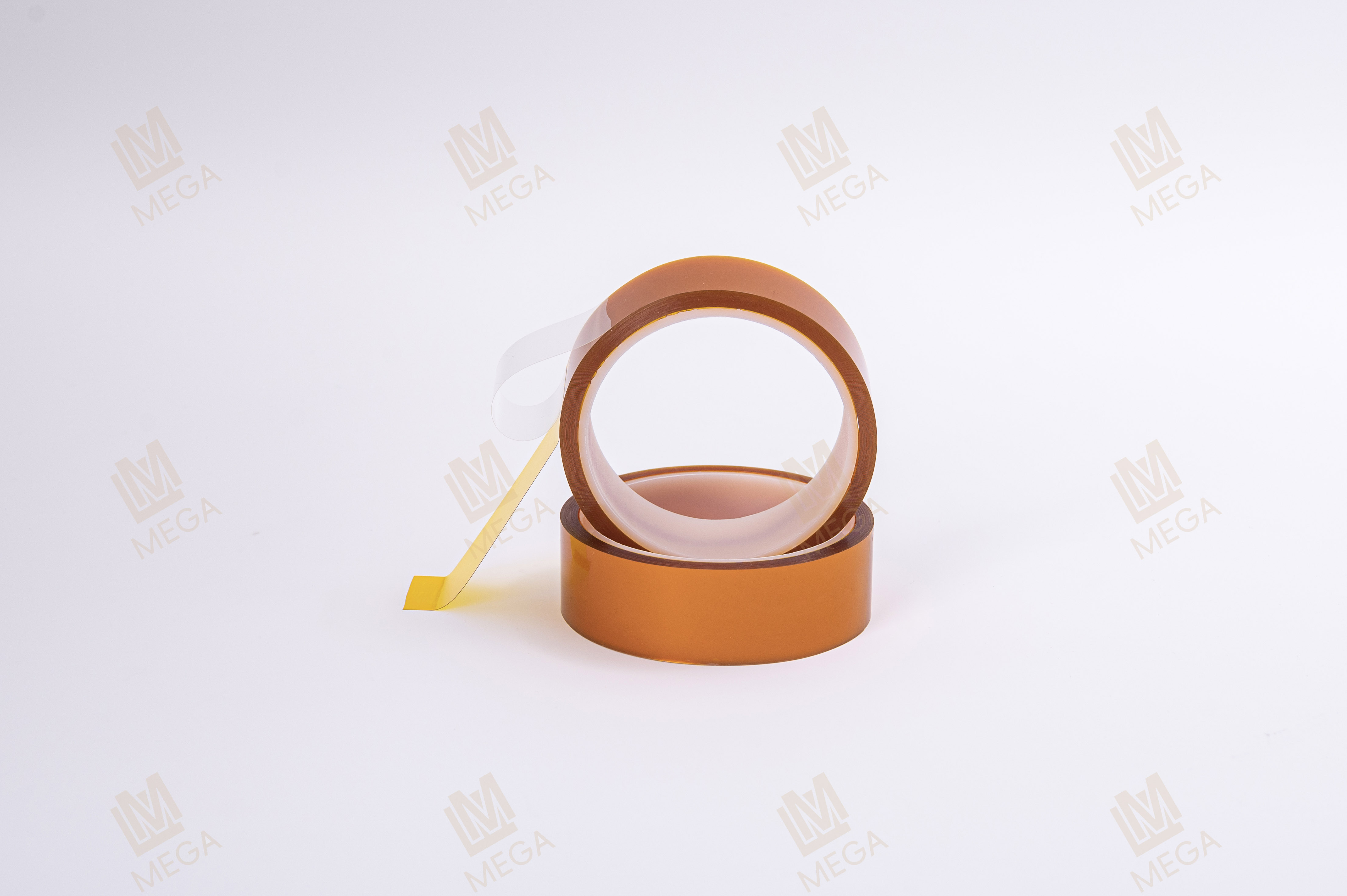 Mega Polyimide double side Tape Amber, PI high temperature resistant silicone double side tape,PI adhesive tape