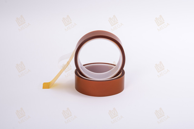 Mega Polyester Tape Gold color,  PET high temperature resistant silicone tape,PET adhesive tape