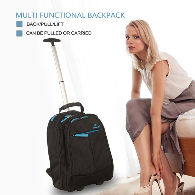 CHUBONT LB-09009 Waterproof Nylon Backpack with Pull Rod – Lightweight Travel Backpack for Commuters & Explorers​,Waterproof Nylon Backpack with Pull Rod - Lightweight Travel Backpack